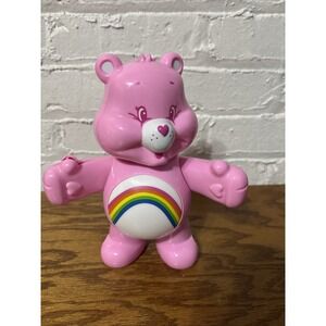 Pink Light Up Carebear Doll Tummy Lights Up And Arms Move‎
